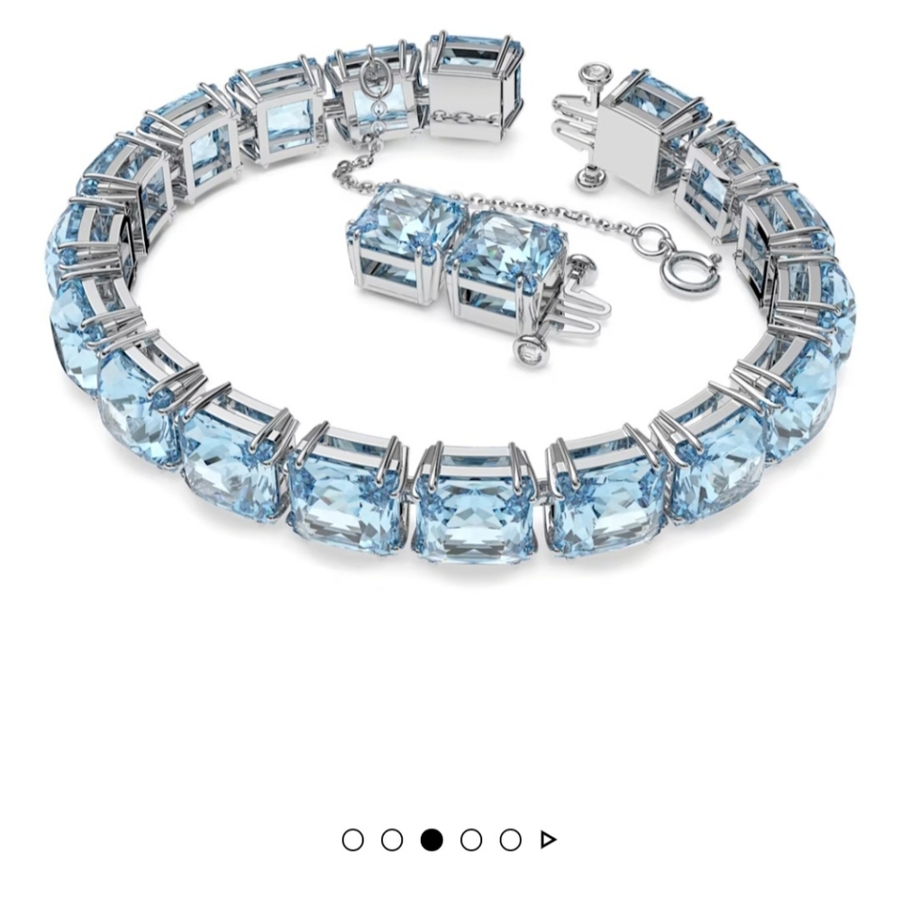 New AUTHENTIC GENUINE SWAROVSKI Milinia blue Tennis bracelet AWESOME GIFT 🎁